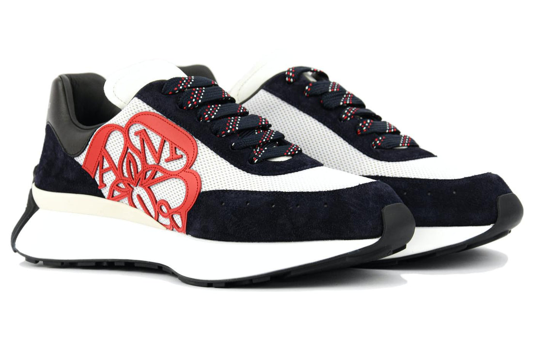Alexander McQueen Sprint Runner 'Black White Red' 705074W4V618928 #