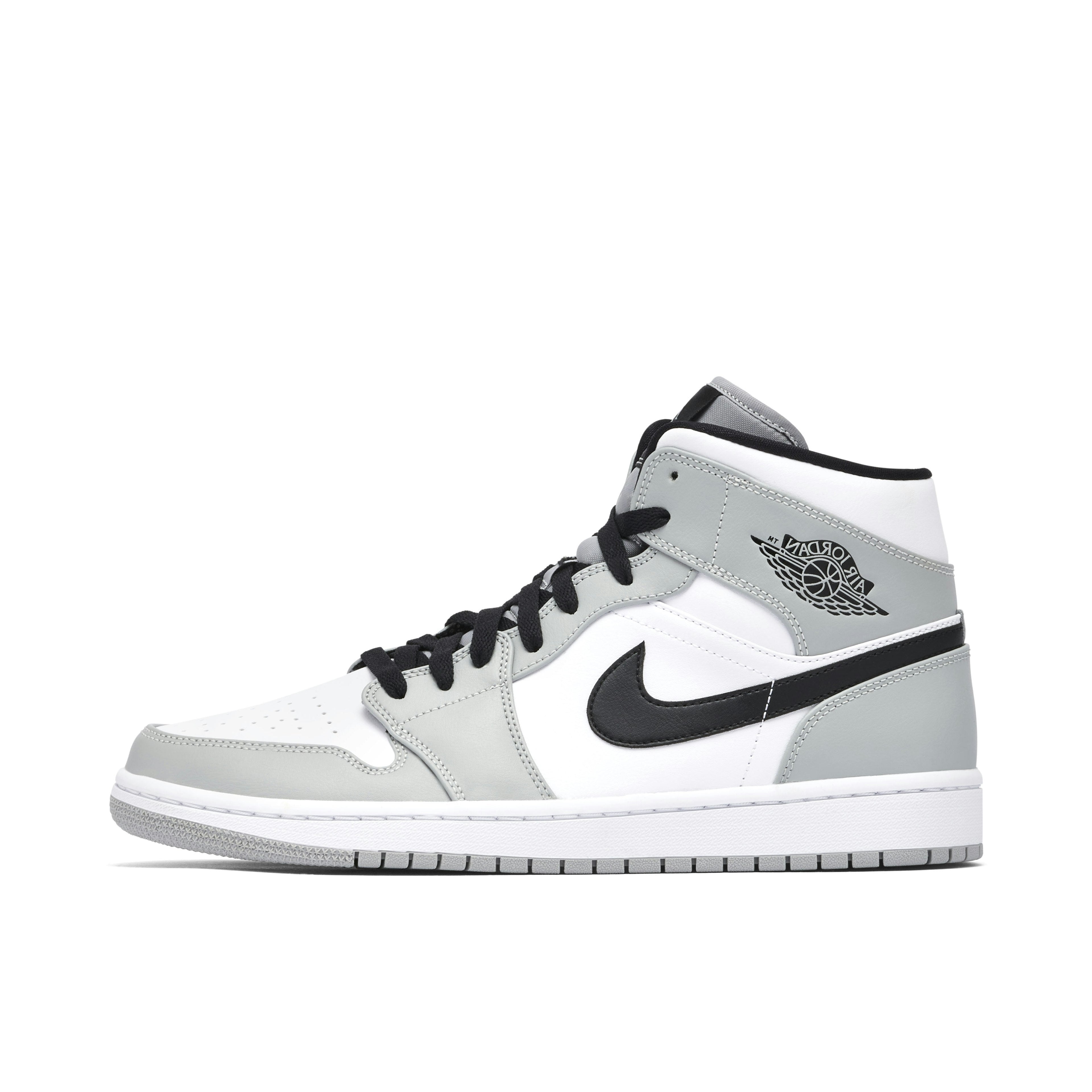 AIR JORDAN 1 MID LIGHT SMOKE GREY