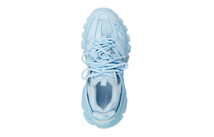 (WMNS) Balenciaga Track Clear Sole Daddy Shoes Blue 647741W3BM24200#