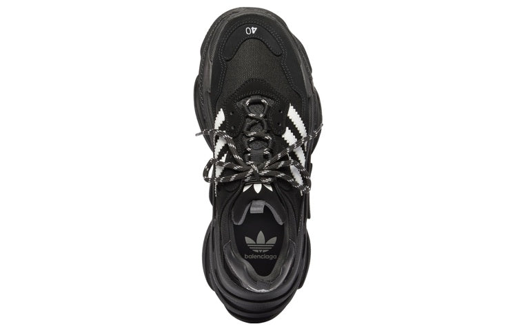 (WMNS) Adidas x Balenciaga Triple S Sneaker 'Black' 712764W2ZB21090 #