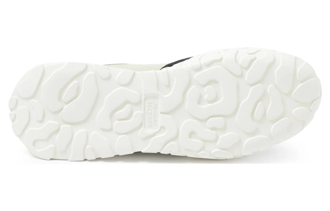 Alexander McQueen Court Paneled Low-Top Sneakers 'Beige White Red' 750365W4WL12129 #